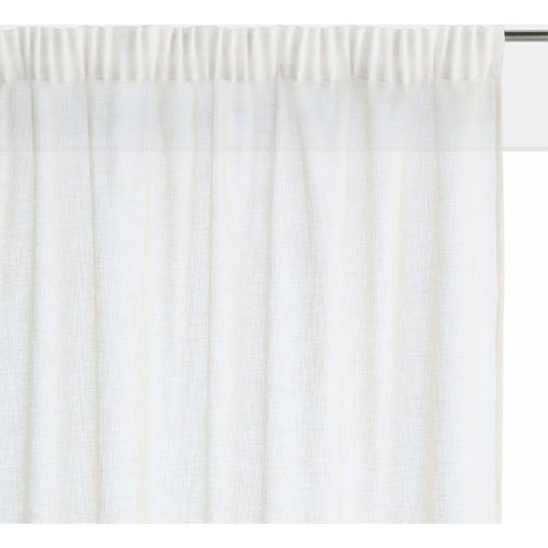 Nyong Linen-Effect Radiator Curtain with Gathered Braid - LA REDOUTE INTERIEURS - Modalova