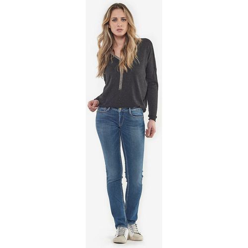 Regular Fit Straight Jeans, Mid Rise in Organic Cotton Mix - LE TEMPS DES CERISES - Modalova