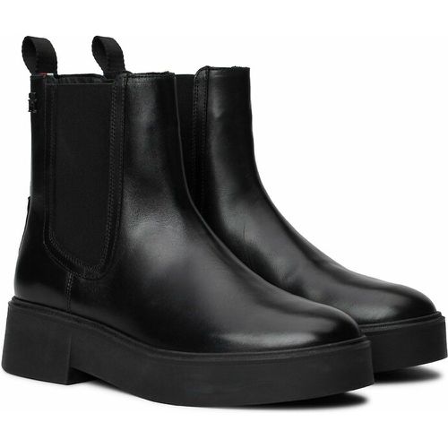 Minimal Leather Chelsea Boots - Tommy Hilfiger - Modalova