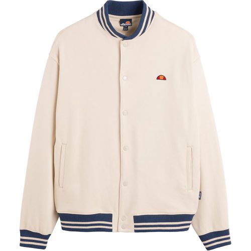Small Embroidered Logo Jacket in Cotton Mix with Buttons - Ellesse - Modalova