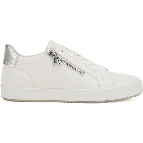 Blomiee Leather Breathable Trainers with Zip Fastening - Geox - Modalova
