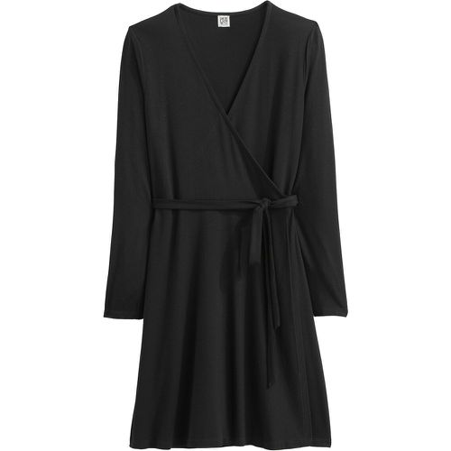 Jersey Mini Wrapover Dress - LA REDOUTE COLLECTIONS - Modalova