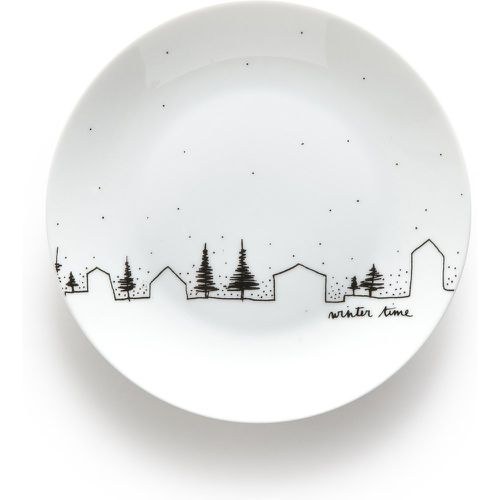 Set of 4 Miwin Winter Porcelain Dessert Plates - LA REDOUTE INTERIEURS - Modalova