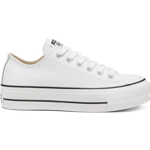 Chuck Taylor All Star Lift Leather Ox Flatform Trainers - Converse - Modalova