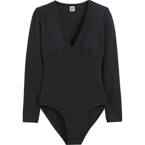 V-Neck Bodysuit with Long Sleeves - LA REDOUTE COLLECTIONS - Modalova