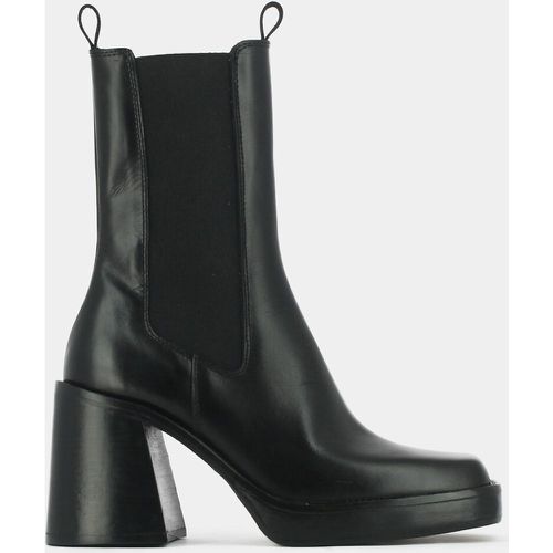 Bossa Leather Ankle Boots with Block Heel - JONAK - Modalova