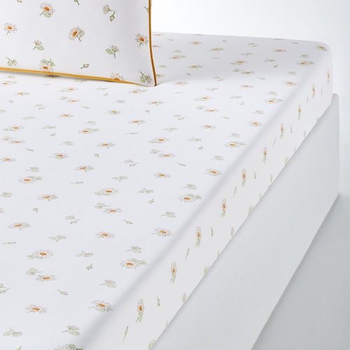 Paquita Floral 100% Washed Cotton Fitted Sheet - LA REDOUTE INTERIEURS - Modalova