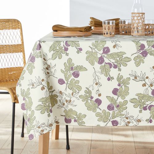Dogliani Fig 100% Soft Touch Coated Cotton Tablecloth - LA REDOUTE INTERIEURS - Modalova