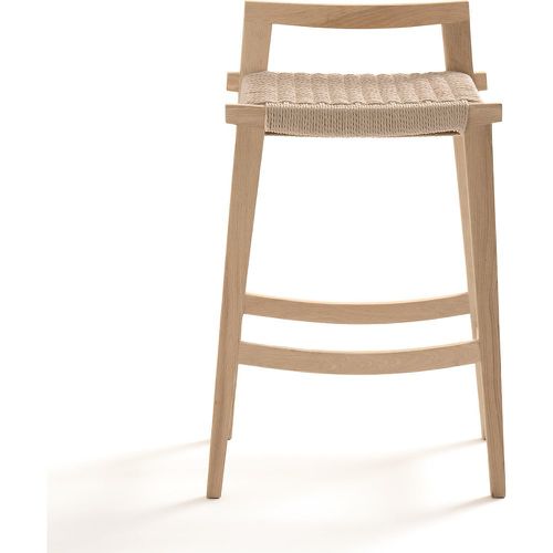 Hokito Solid Oak & Braiding Bar Stool - LA REDOUTE INTERIEURS - Modalova