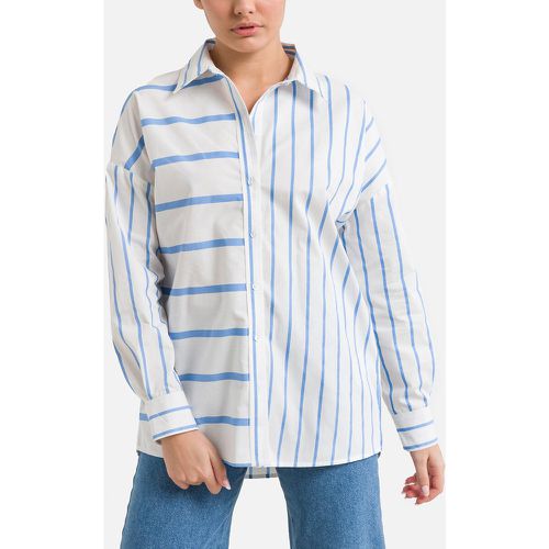 Striped Cotton Shirt - Only - Modalova