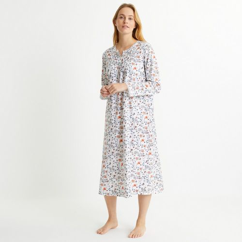 Floral Cotton Nightdress with Long Sleeves - Anne weyburn - Modalova