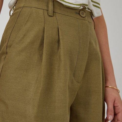 Linen/Cotton Bermuda Shorts with Pleat Front - LA REDOUTE COLLECTIONS - Modalova