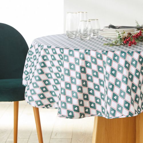 Christmas Check Soft Touch Coated 100% Cotton Round Tablecloth - LA REDOUTE INTERIEURS - Modalova