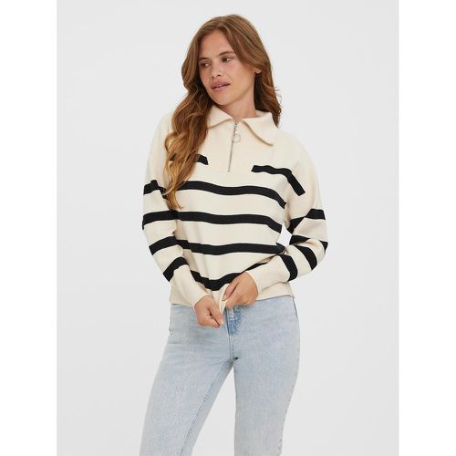 Striped Half Zip Jumper - Vero Moda - Modalova