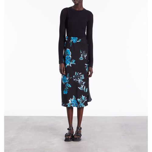 Floral Print Midi Skirt with Side Split - THE KOOPLES - Modalova