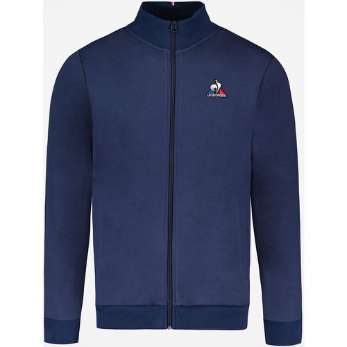 Essential Cotton Mix Jacket with High Neck and Zip Fastening - Le Coq Sportif - Modalova