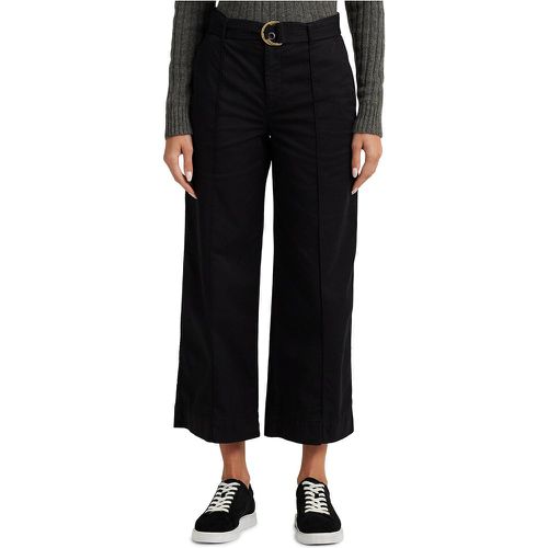 Brienda Wide Leg Trousers in Cotton, Ankle Grazer Length - Lauren Ralph Lauren - Modalova
