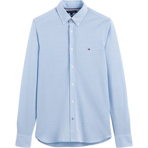Cotton Pique Shirt in Slim Fit with Buttoned Collar - Tommy Hilfiger - Modalova