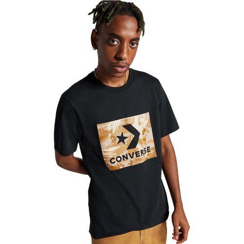 Camo Logo T-Shirt in Cotton with Short Sleeves - Converse - Modalova
