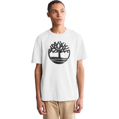 Logo Print Cotton T-Shirt in Regular Fit with Crew Neck - Timberland - Modalova
