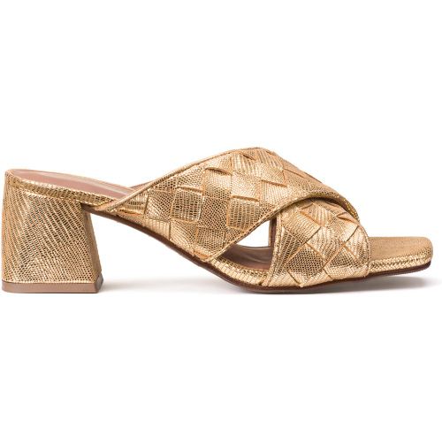 Leather Block Heel Mules - Anne weyburn - Modalova