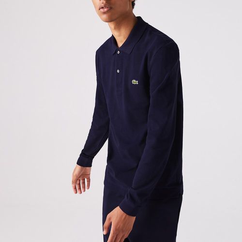 Cotton Pique Polo Shirt in Slim Fit with Long Sleeves - Lacoste - Modalova