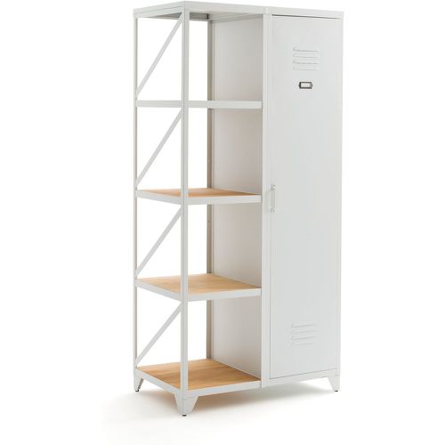 Hiba Metal and Oiled Pine Single-Door Cabinet and Shelving Unit - LA REDOUTE INTERIEURS - Modalova