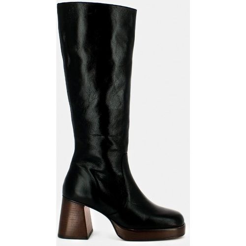 Betina Calf Boots in Distressed Leather with Heel - JONAK - Modalova