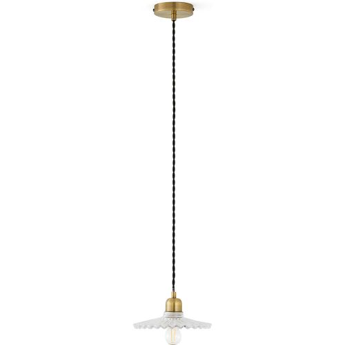 Iloa 20cm Diameter Brass and Striated Glass Ceiling Light - LA REDOUTE INTERIEURS - Modalova