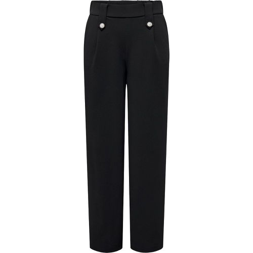 Cotton Straight Buttoned Trousers - Only Petite - Modalova