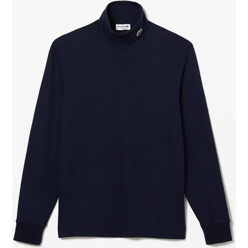 UH0223 Turtleneck T-Shirt in Organic Cotton Jersey with Long Sleeves - Lacoste - Modalova