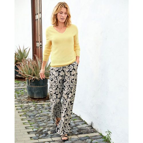 Floral Wide Leg Trousers, Length 31.5" - Anne weyburn - Modalova
