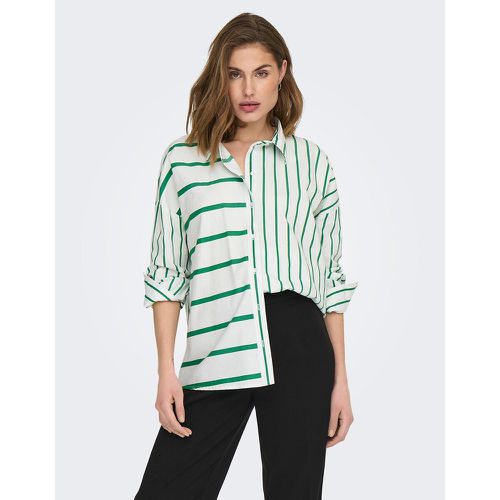 Striped Cotton Shirt - Only - Modalova