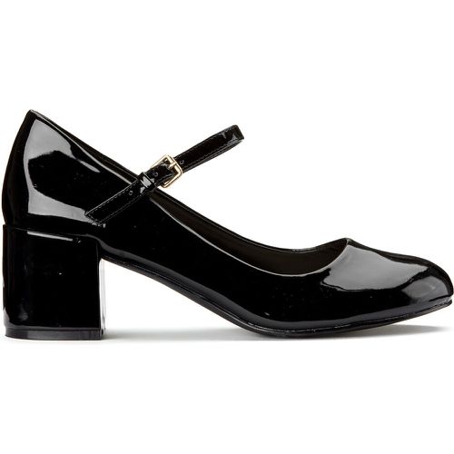 Wide Fit Patent Mary Janes with Block Heel - LA REDOUTE COLLECTIONS PLUS - Modalova