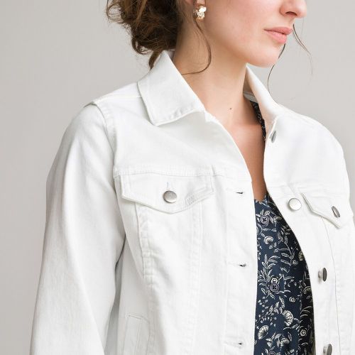 Denim Fitted Short Jacket - Anne weyburn - Modalova