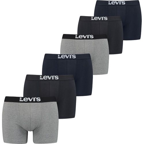 Pack of 6 Hipsters in Plain Cotton - Levi's - Modalova