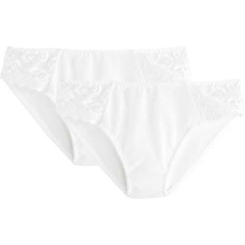 Pack of 2 Lyssa Knickers in Plain/Embroidered Tulle - LA REDOUTE COLLECTIONS - Modalova