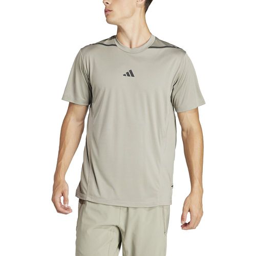 Recycled Gym T-Shirt with Logo Print and Short Sleeves - adidas performance - Modalova