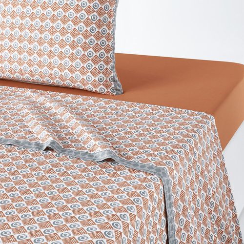 Pessoa Geometric 100% Cotton Flat Sheet - LA REDOUTE INTERIEURS - Modalova