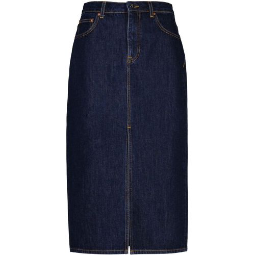 Denim Straight Split Skirt, Knee-Length - Gant - Modalova