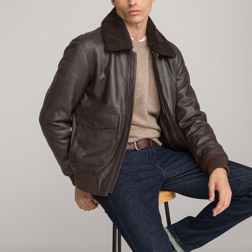 Mid-Season Short Jacket in Leather - LA REDOUTE COLLECTIONS - Modalova