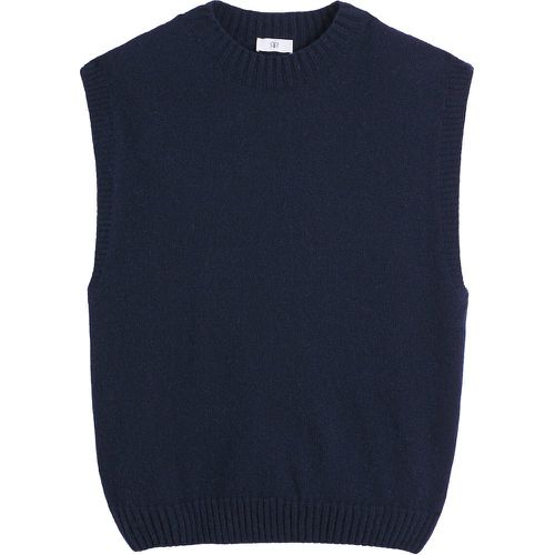 Wool/Cashmere Knitted Vest Top with Crew Neck - LA REDOUTE COLLECTIONS - Modalova