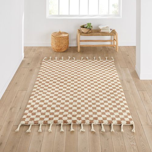 Ochino Checkerboard Tassel 100% Wool Rug - LA REDOUTE INTERIEURS - Modalova