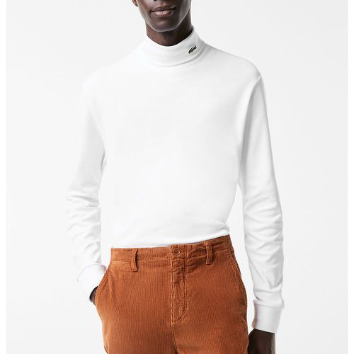 UH0223 Turtleneck T-Shirt in Organic Cotton Jersey with Long Sleeves - Lacoste - Modalova