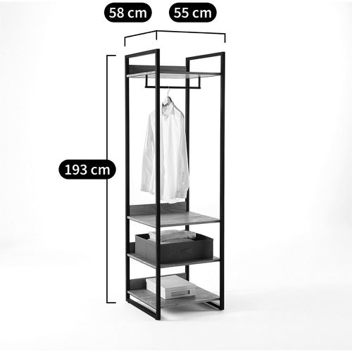 Hiba Modular Wardrobe Unit with 3 Shelves & a Hanging Rail - LA REDOUTE INTERIEURS - Modalova