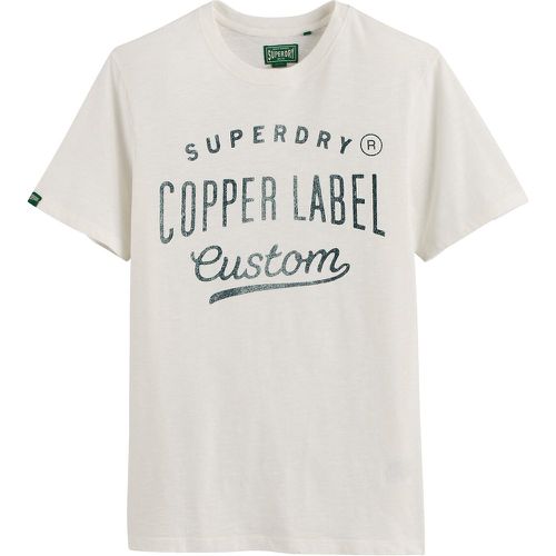 Logo Print Cotton T-Shirt with Crew Neck - Superdry - Modalova