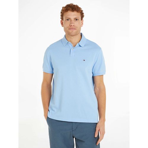 Embroidered Logo Polo Shirt in Cotton with Short Sleeves - Tommy Hilfiger - Modalova