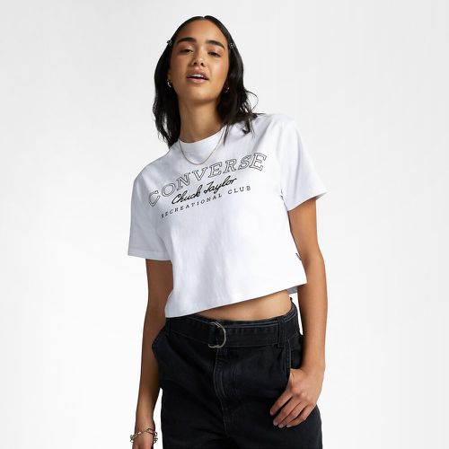 Retro Chuck Cropped T-Shirt with Logo Print in Cotton - Converse - Modalova