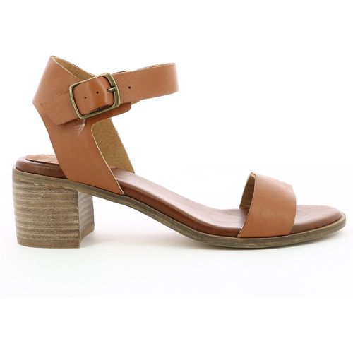 Volou Leather Two-Part Sandals with Block Heel - Kickers - Modalova