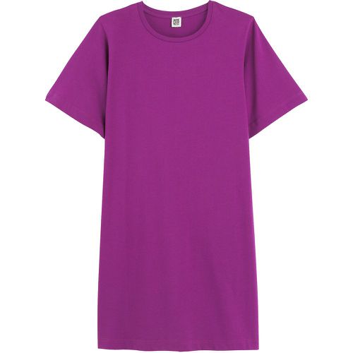 Cotton Mini T-Shirt Dress with Short Sleeves and Crew Neck - LA REDOUTE COLLECTIONS - Modalova